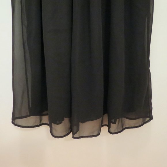 PANKAJ & NIDHI black maxi sleeveless formal dress 4 S - Picture 6 of 6